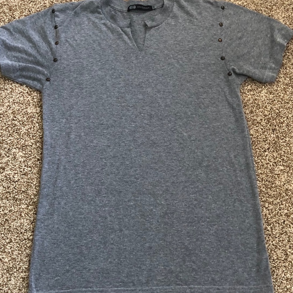 John Eshaya studded T shirt